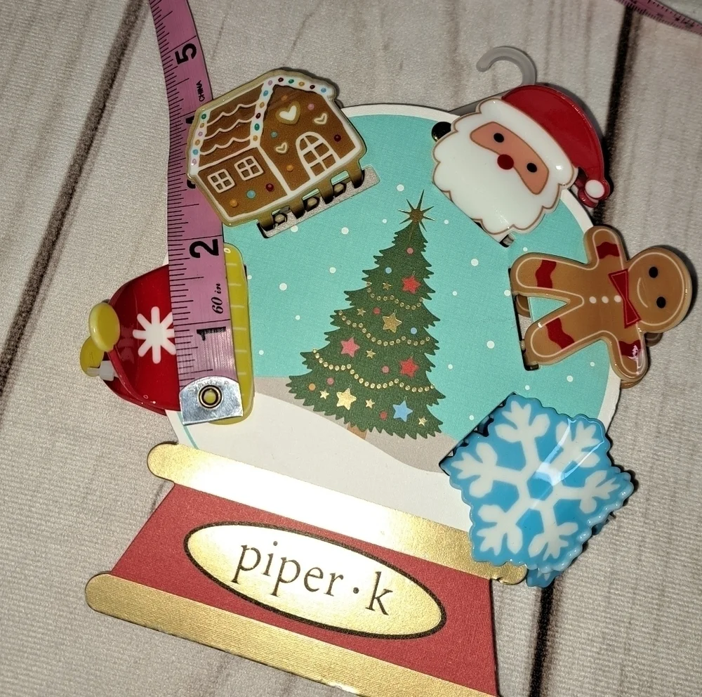 2 FOR 20 SALE Piper K Christmas Holiday Hair Clips Set W/5pcs